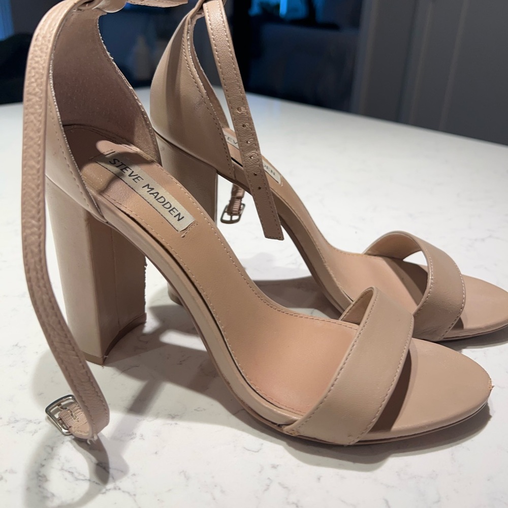 STEVE MADDEN CARSON HEEL IN NUDE